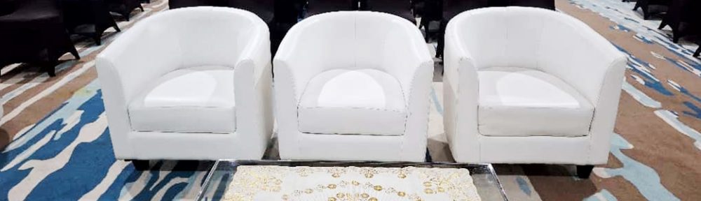 Pusat Sewa Sofa Oval Warna Putih Dan Hitam Jakarta