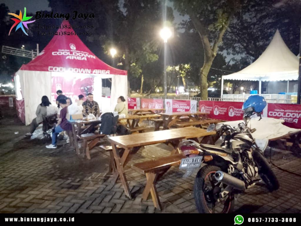 Sewa Meja Taman Model Meja dan Bangku Terpisah Area Jakarta untuk Event Outdoor Nyaman dan Estetik