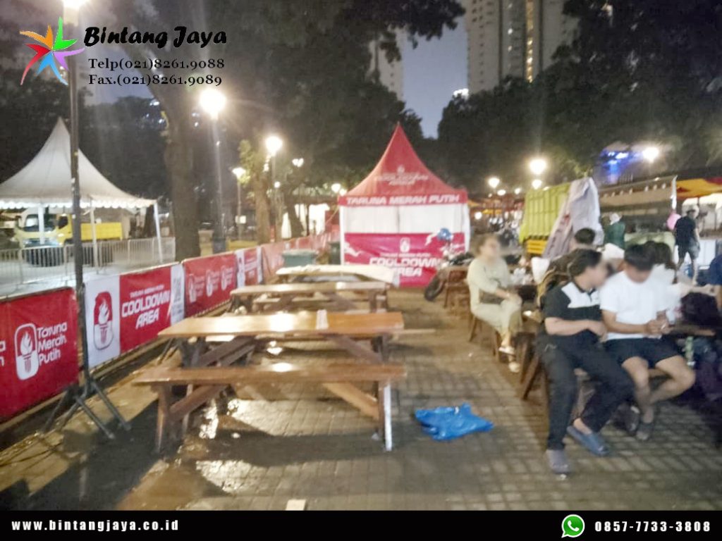 Sewa Meja Taman Model Meja dan Bangku Terpisah Area Jakarta untuk Event Outdoor Nyaman dan Estetik