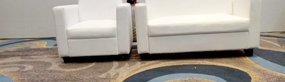 Sewa Sofa Double & Single Model Minimalis Putih Jakarta