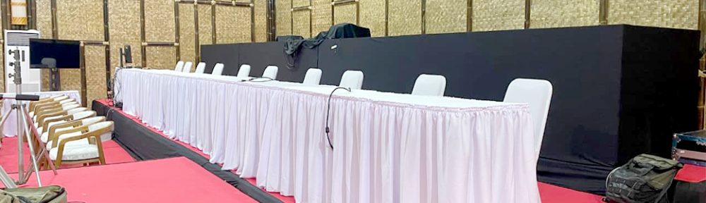 Cara Murah Bikin Event Terlihat Premium: Ganti ke Sewa Meja Cover Skirting dan Ketat