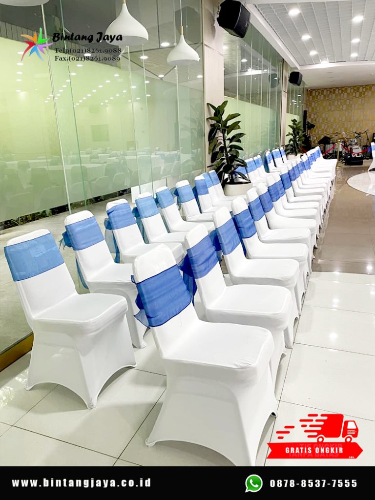 Rental Round Table dan Kursi Event Cover Putih untuk Berbagai Acara