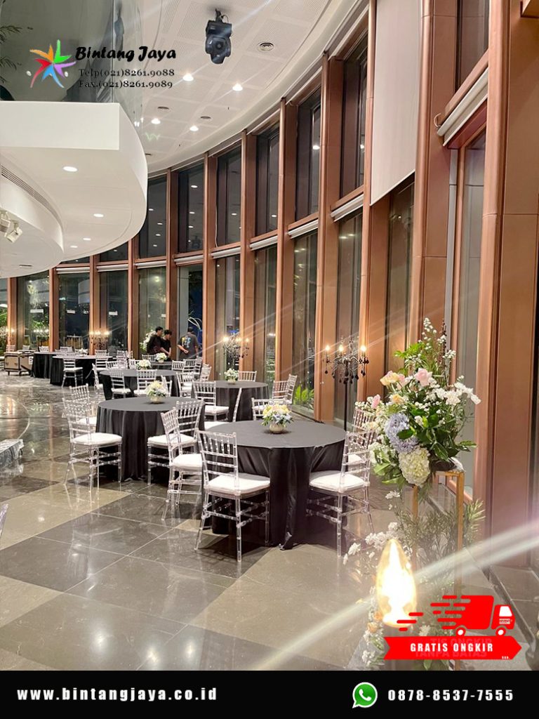 Sewa Kursi Tiffany Akrilik Transparan untuk Event yang Butuh Tampilan Premium