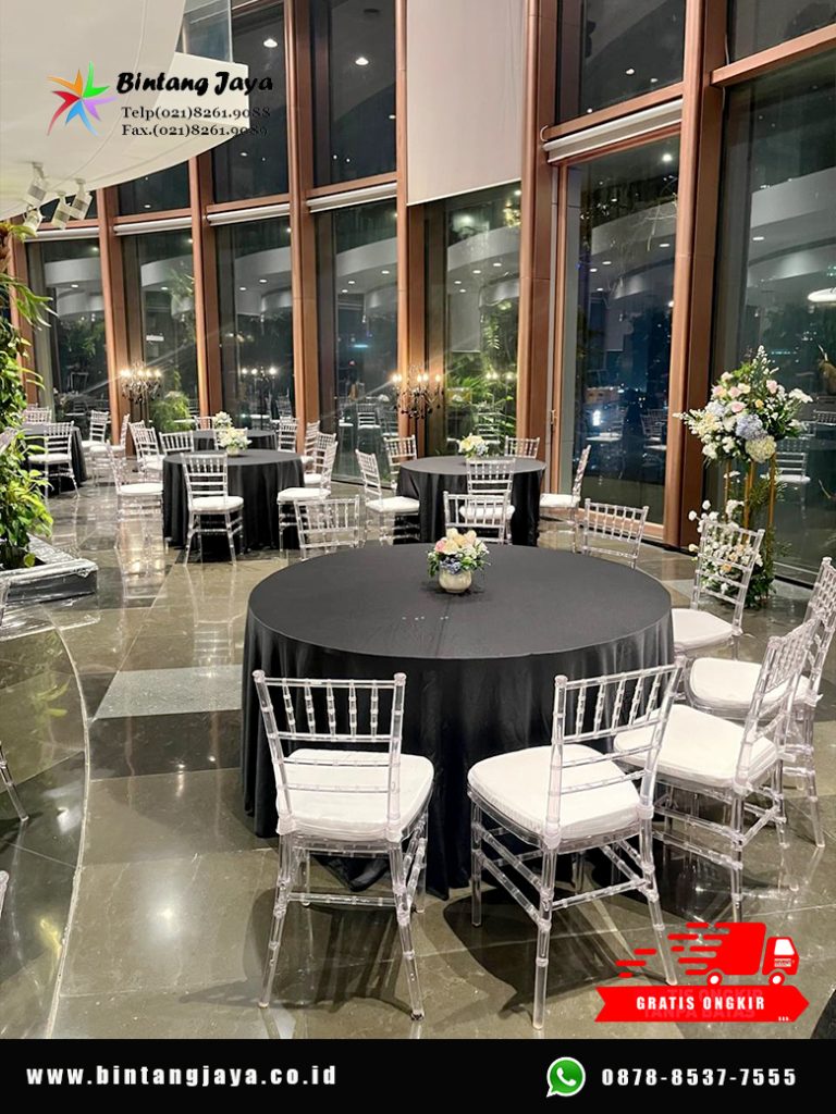 Sewa Kursi Tiffany Akrilik Transparan untuk Event yang Butuh Tampilan Premium
