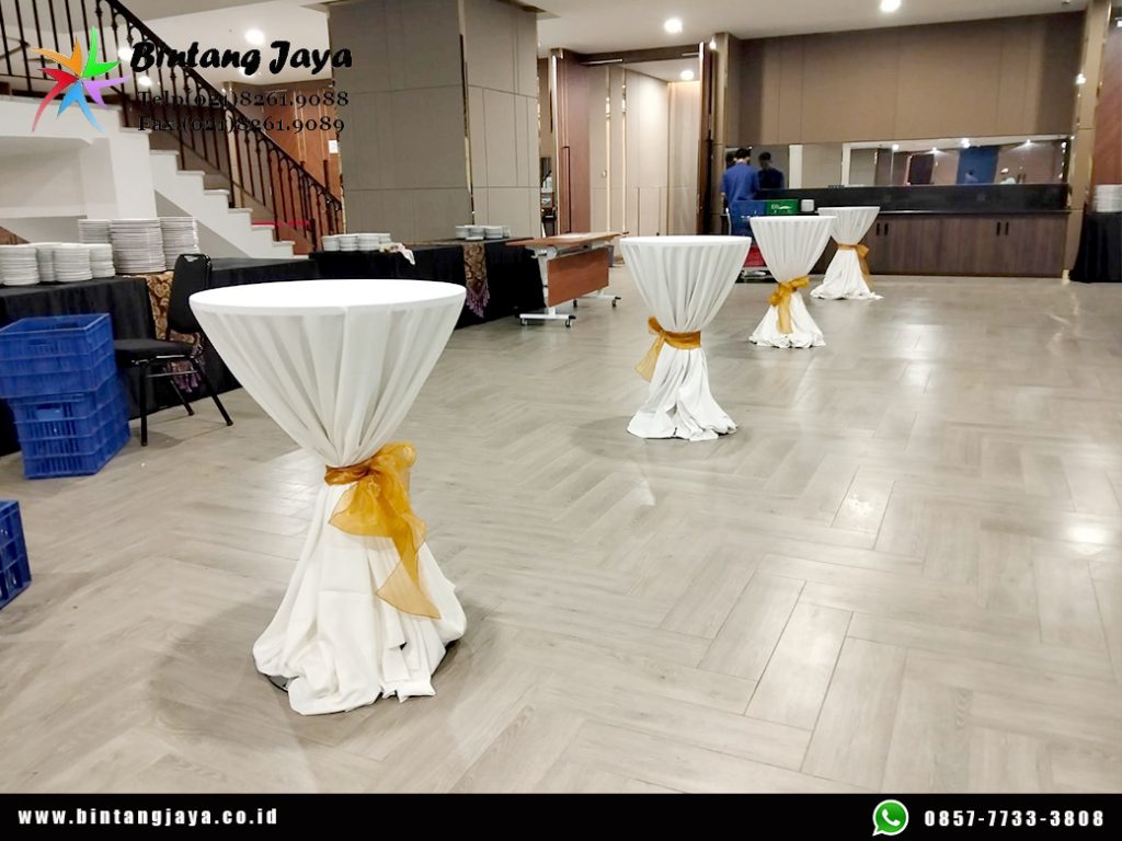 Rental Meja Bar Cover Tebar Tali Pita Jakarta