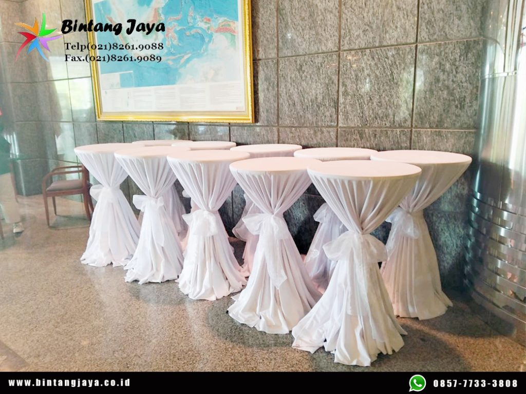Rental Meja Bar Cover Tebar Tali Pita Jakarta