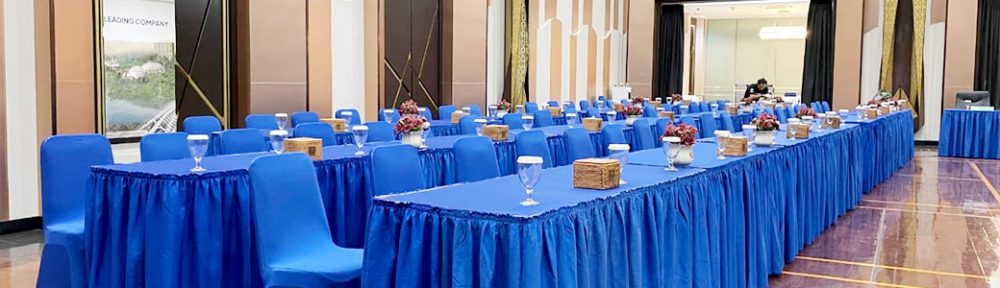 Sewa Kursi, Meja Cover Biru Jakarta
