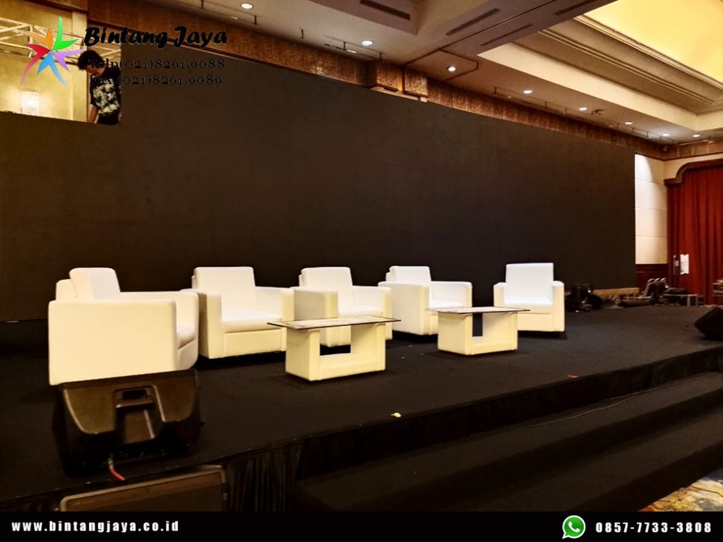 Rental Sofa VIP Single Putih Jakarta untuk Area Lounge, VIP, dan Corporate Event Premium