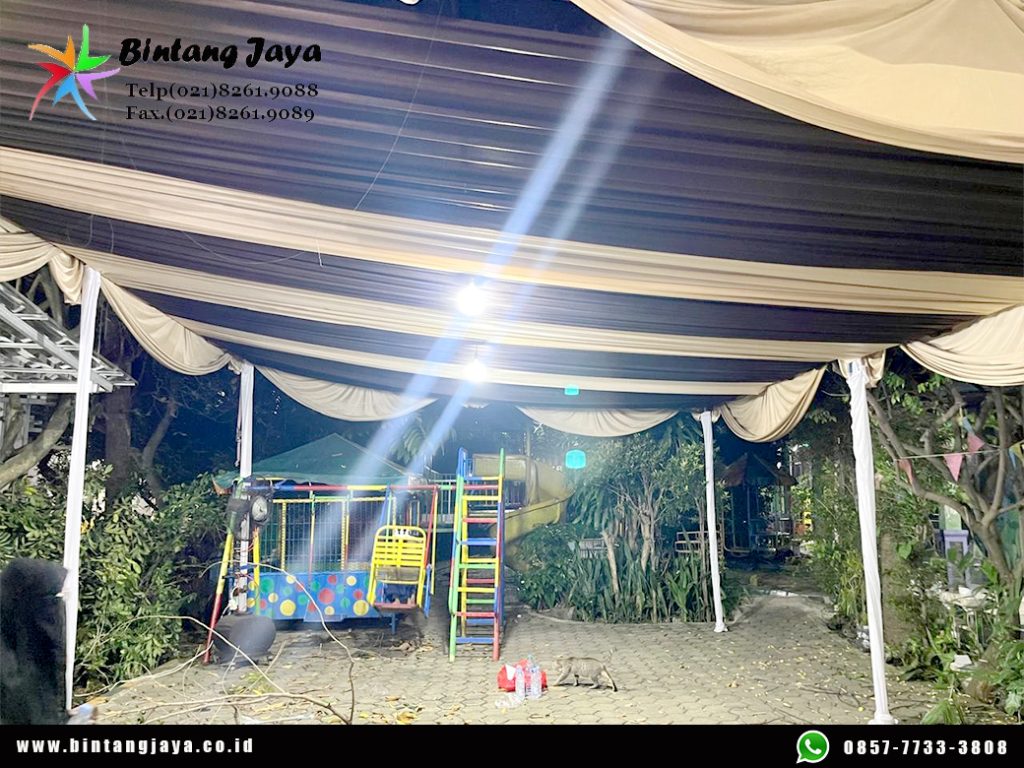 Rental Tenda Serut dan Kursi Cover Putih Jakarta