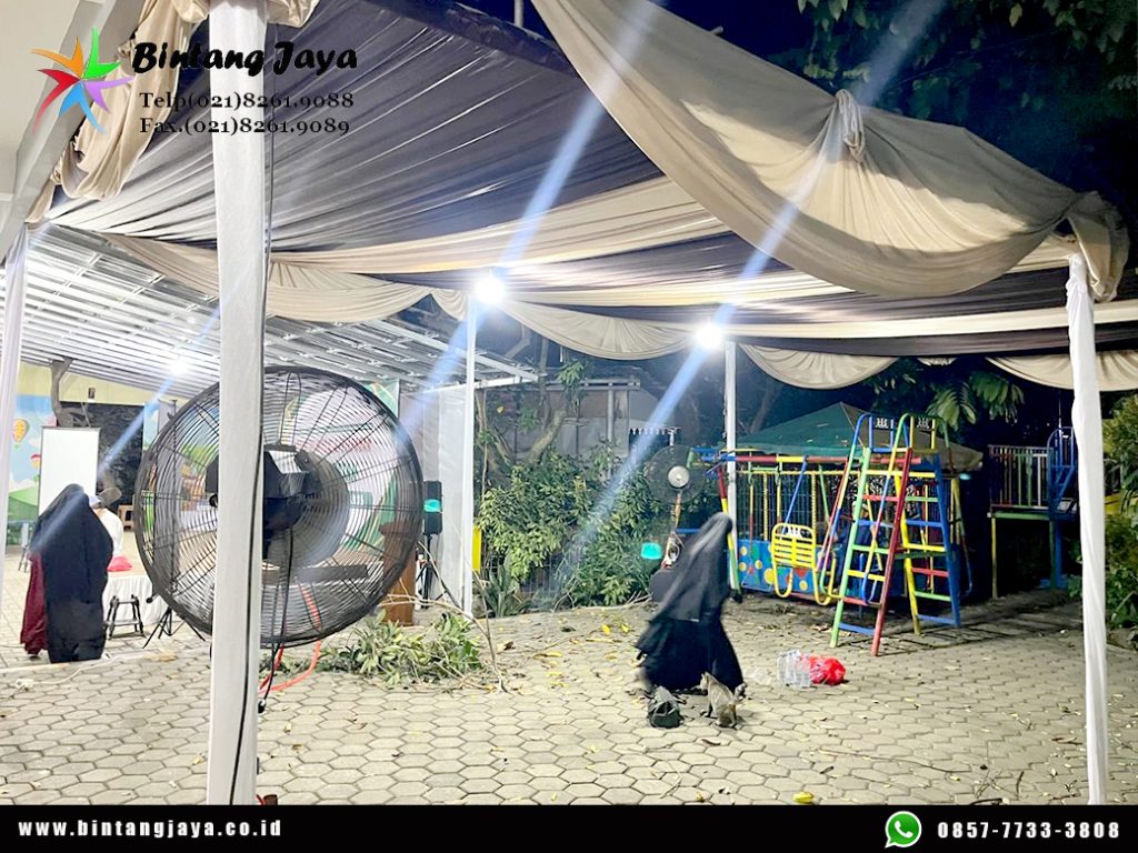 Rental Tenda Serut dan Kursi Cover Putih Jakarta