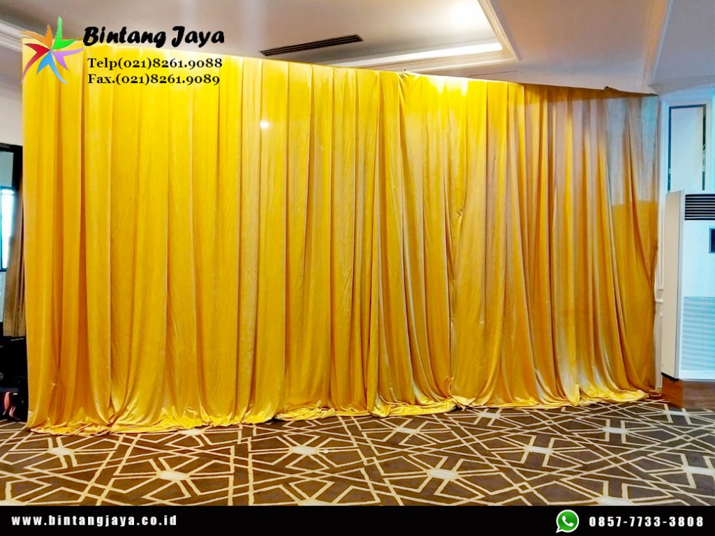 Sewa Tirai Filamin Gold Jakarta