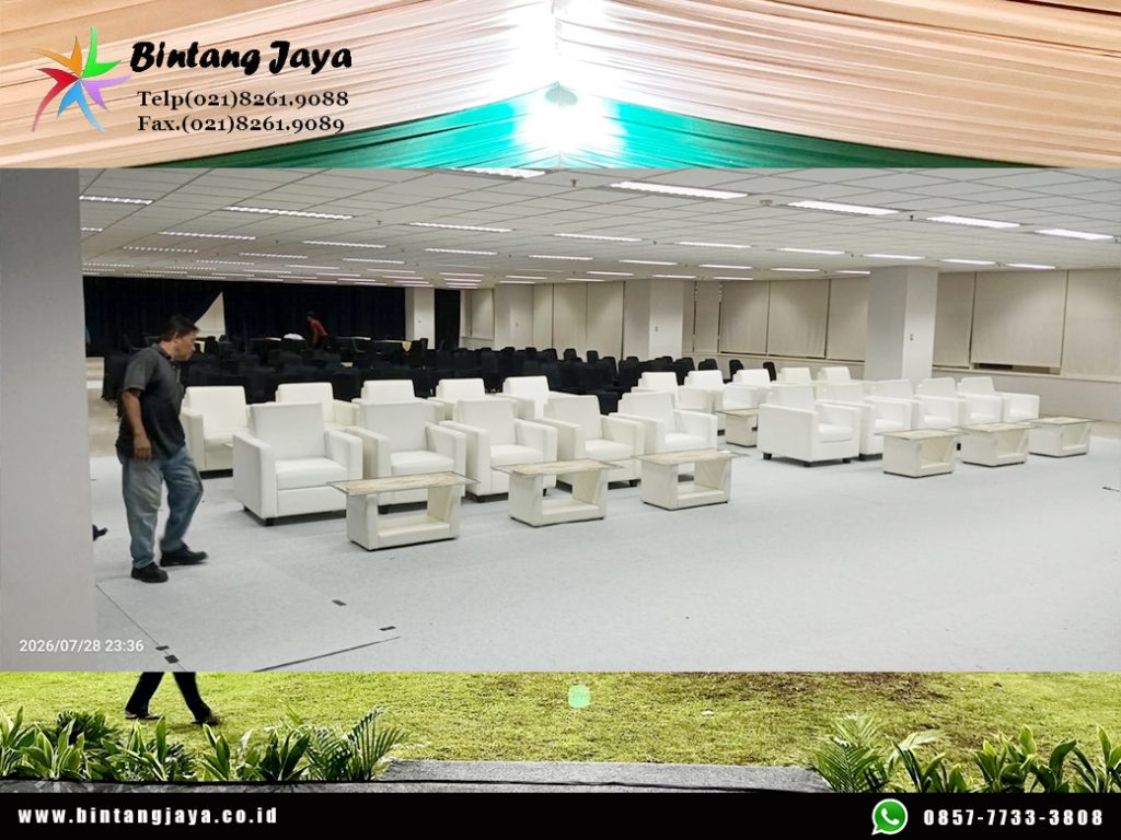 Sewa Meja Kaca VIP Putih Jakarta untuk Area Tamu Kehormatan