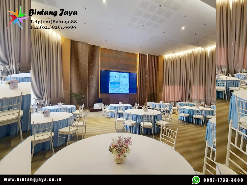Sewa Kursi Tiffany Putih, Round Table Event Sinar Mas Jakarta untuk Corporate Event yang Elegan