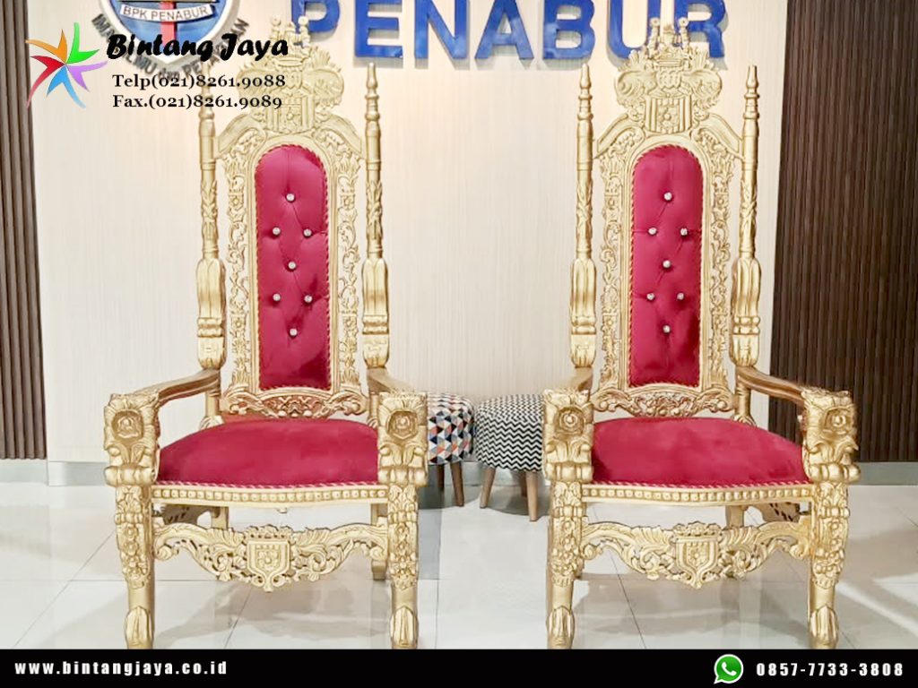 Rental Kursi Singgasana Jakarta untuk Pernikahan, Gala & Acara Spesial 087885377555