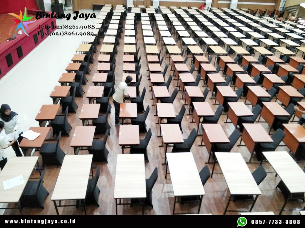 Sewa Meja Test, Meja HPL, Kursi Futura Event PKN STAN Jakarta