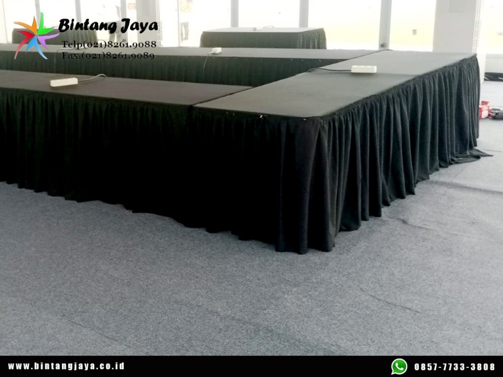 Sewa Sarung Kursi, Taplak Meja Hitam Event Tower Monas Jakarta