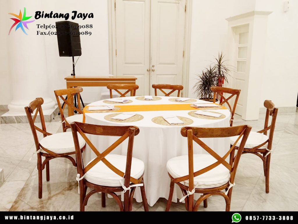 Sewa Kursi Silang Kayu, Round Table Event Monas Jakarta