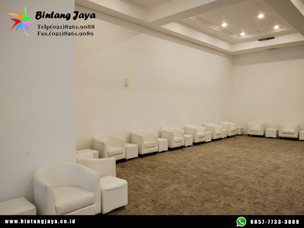 Rental Sofa Oval Single Putih Bandung 087885377555