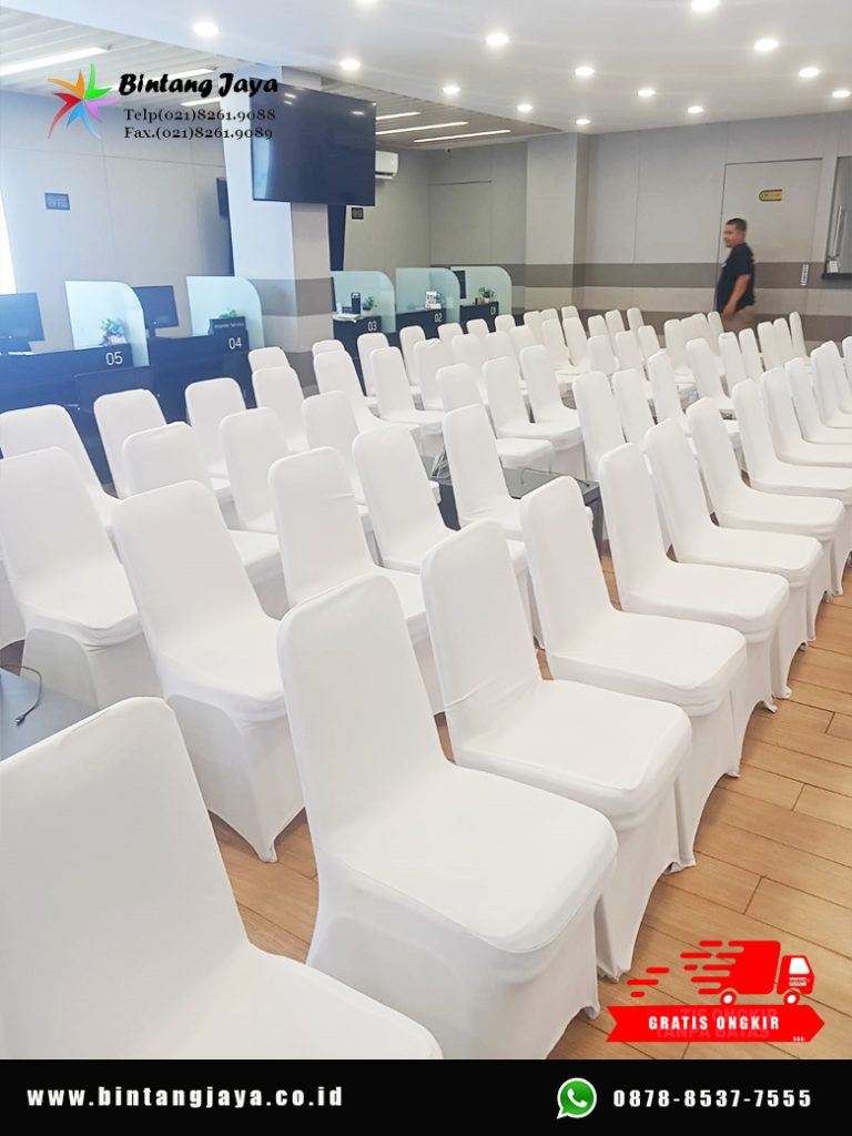 Putihnya Clean, Duduknya Nyaman, Tampilan Venue Makin Rapi Sewa Kursi Futura Cover Ketat Jakarta 087885377555