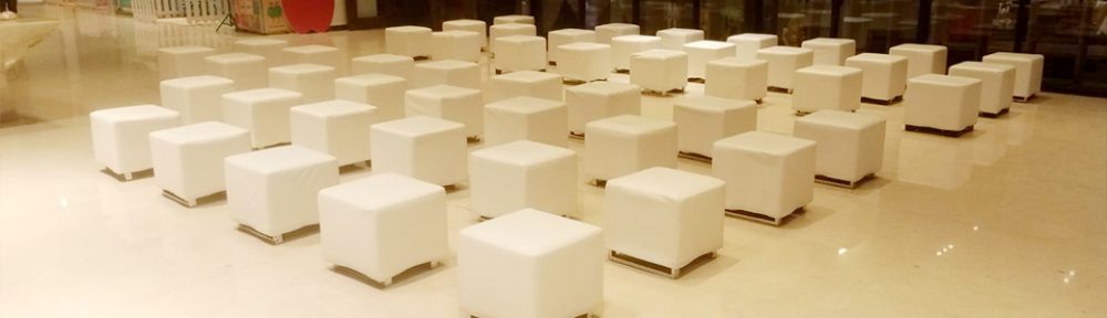 Sewa Kursi Puff Single Putih Jakarta Lounge yang Lebih Stylish