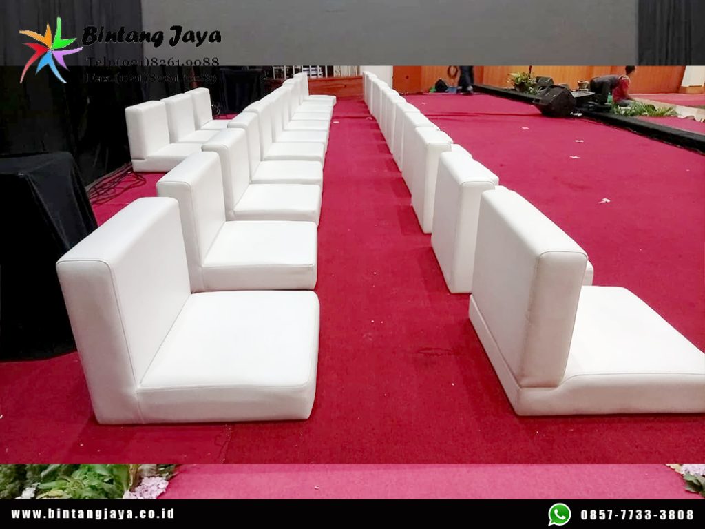 Rental Sofa Lesehan Putih Jakarta Tata Venue Lebih Menarik dan Berkelas
