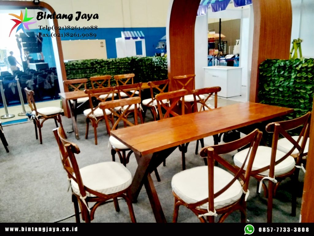 Sewa kursi crossback Jakarta Konsep Rustic, Natural hingga Modern 087885377555