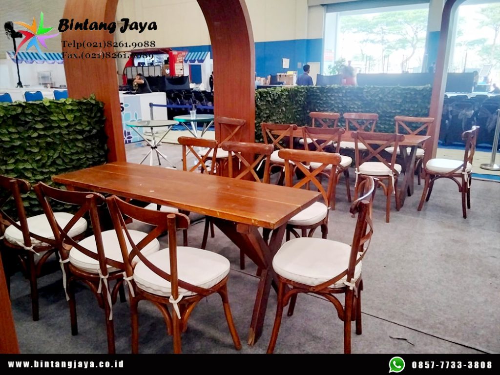 Sewa kursi crossback Jakarta Konsep Rustic, Natural hingga Modern 087885377555